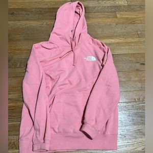 Pink north face hoodie